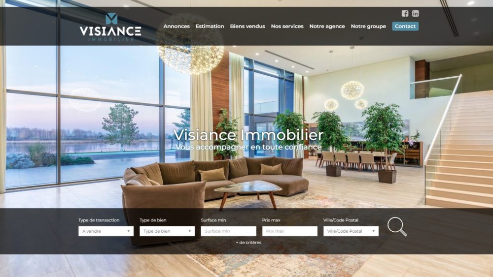 Agence immobilière site web